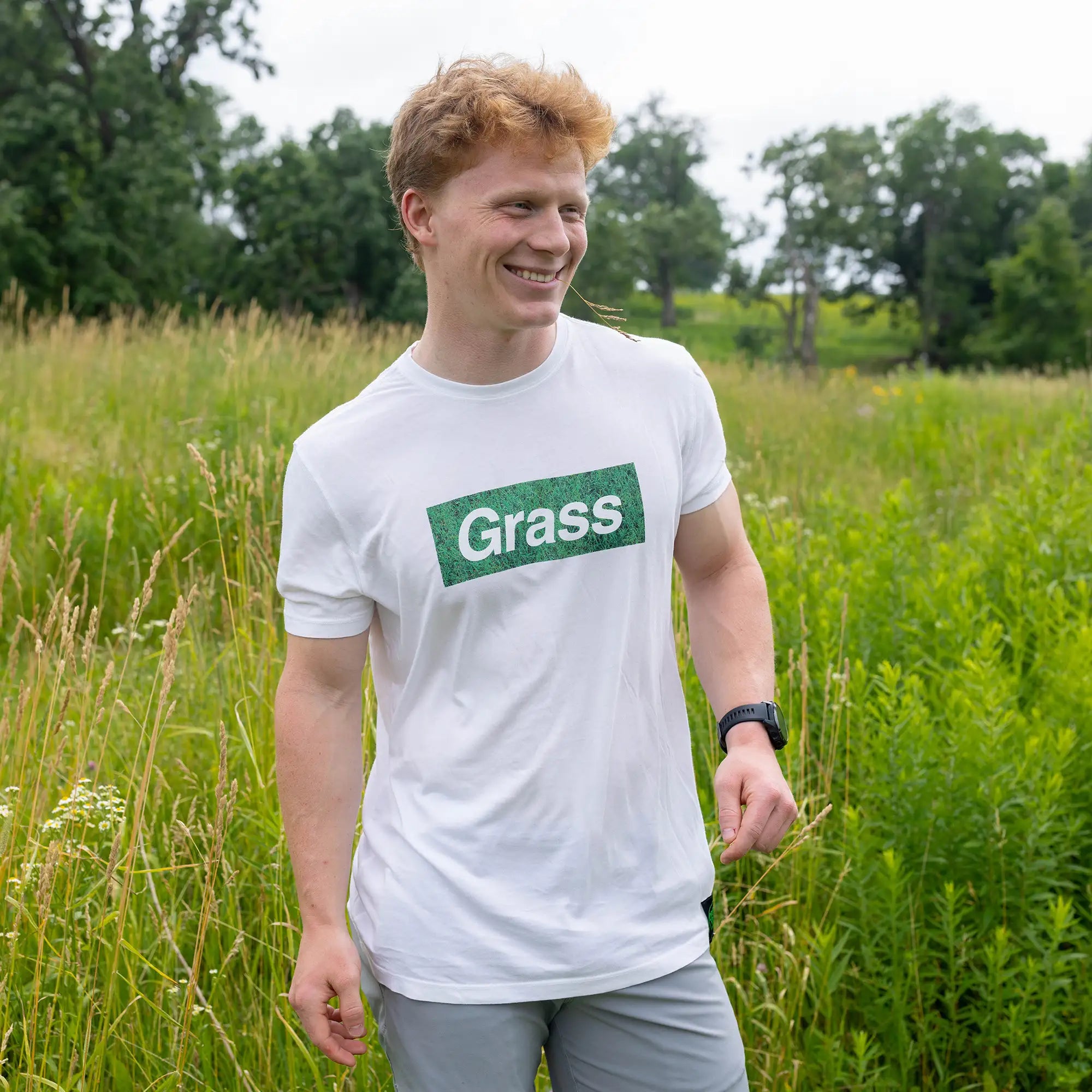 Grass Tee in White color