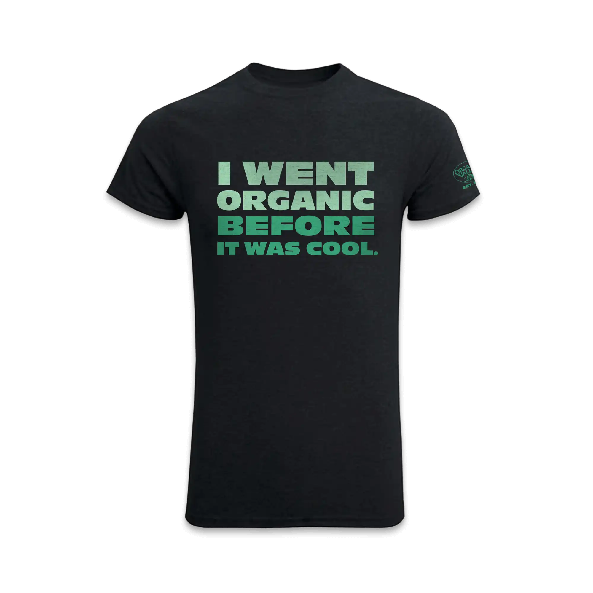 I Went Organic Tee in Carbon color