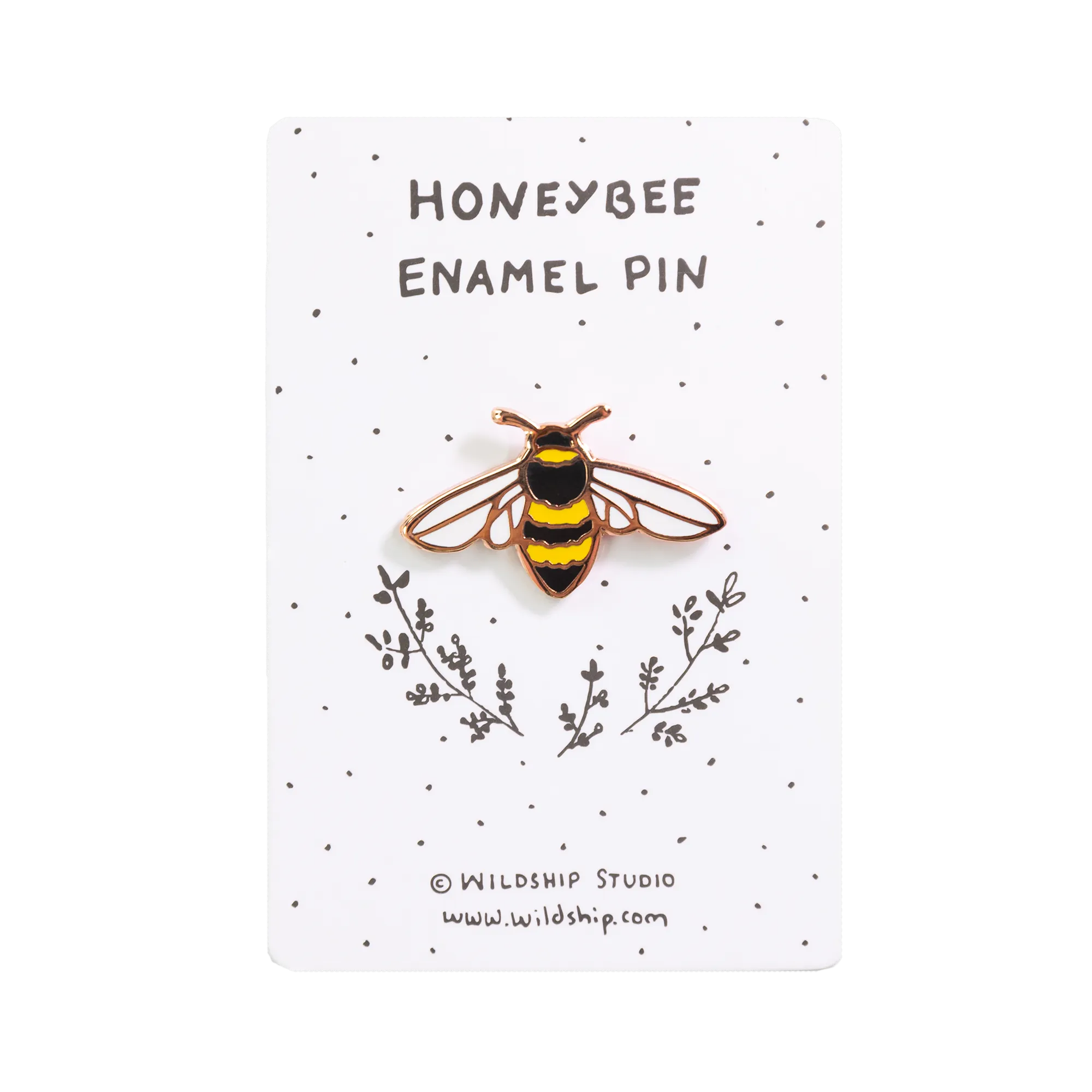 Visit the Honeybee Enamel Pin Product Page