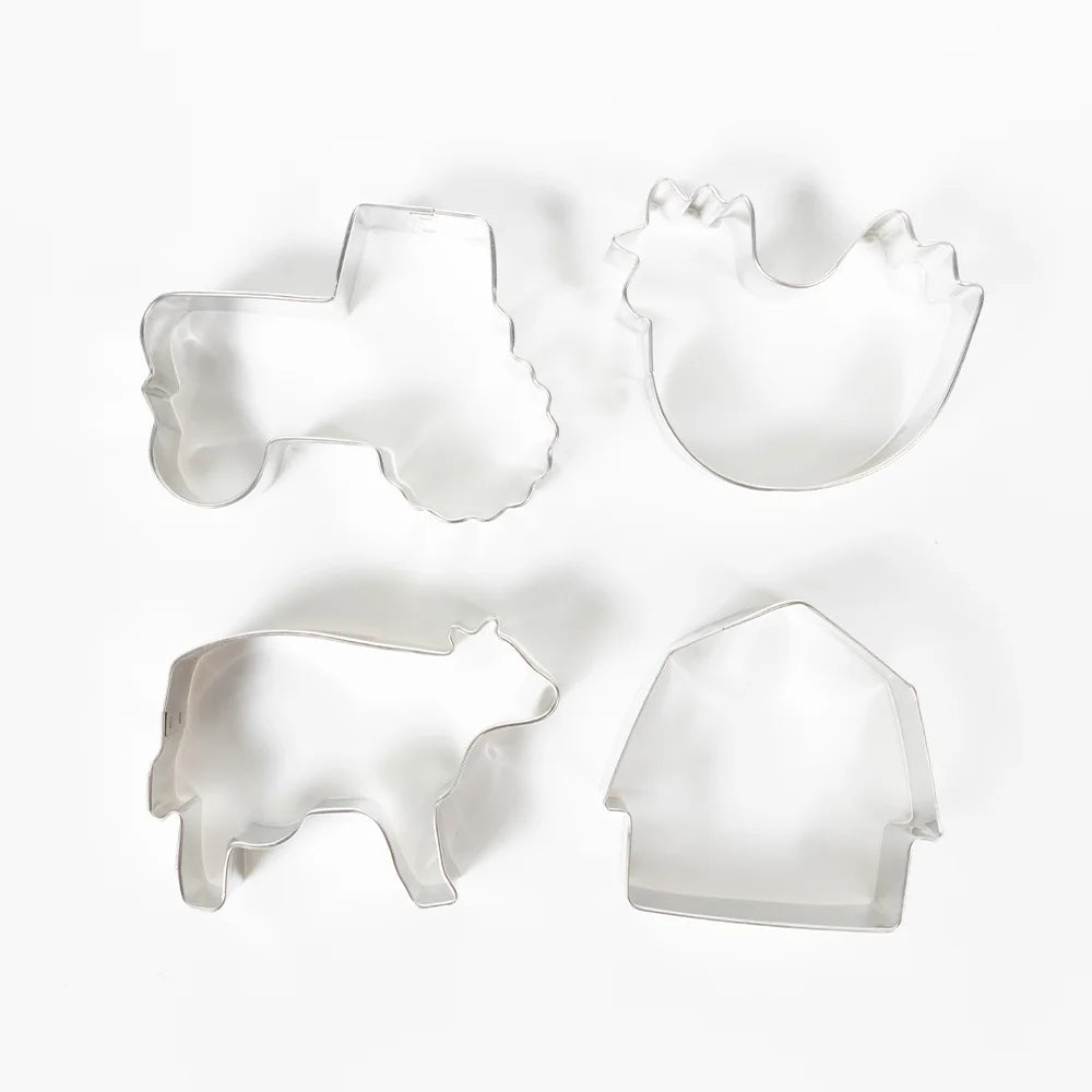 Farm Cookie Cutter Set in Set of Four color