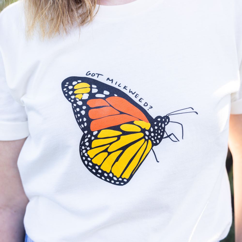 Got Milkweed? T-Shirt in Natural color