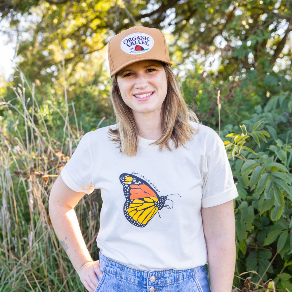 Got Milkweed? T-Shirt in Natural color