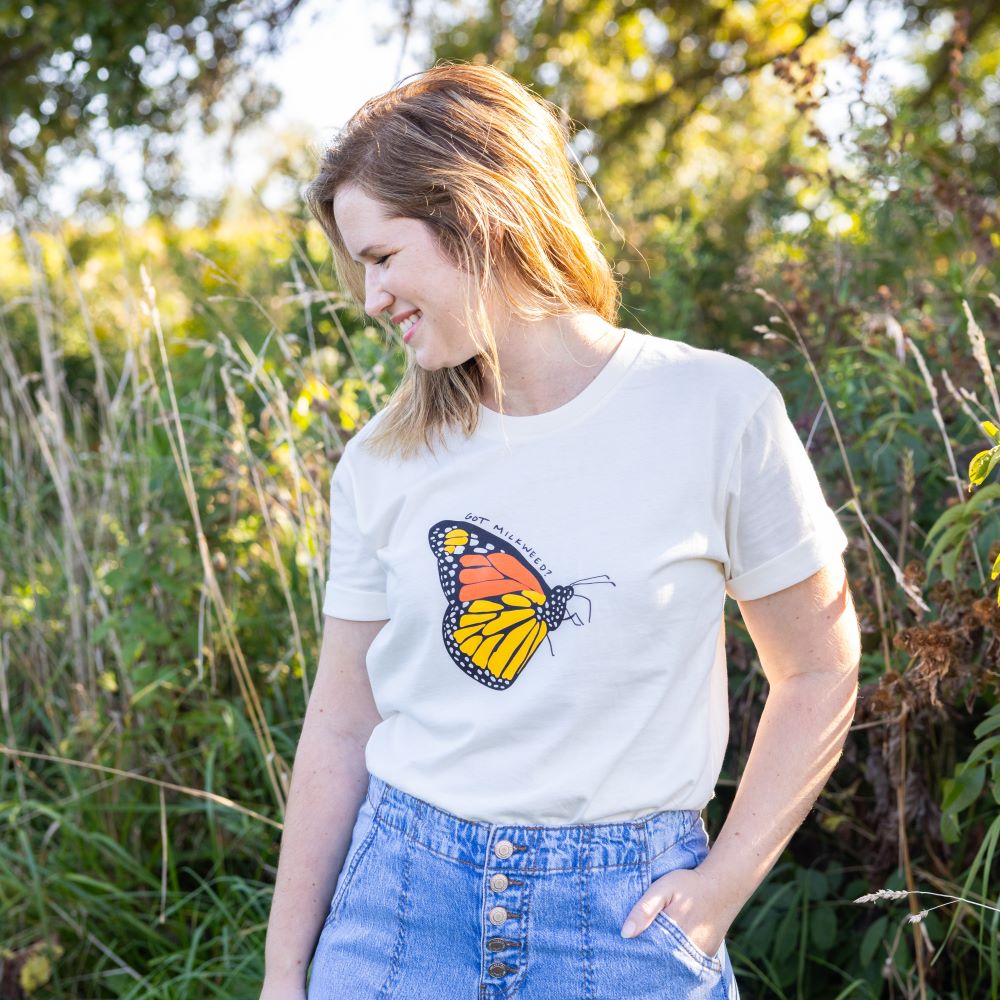 Got Milkweed? T-Shirt in Natural color