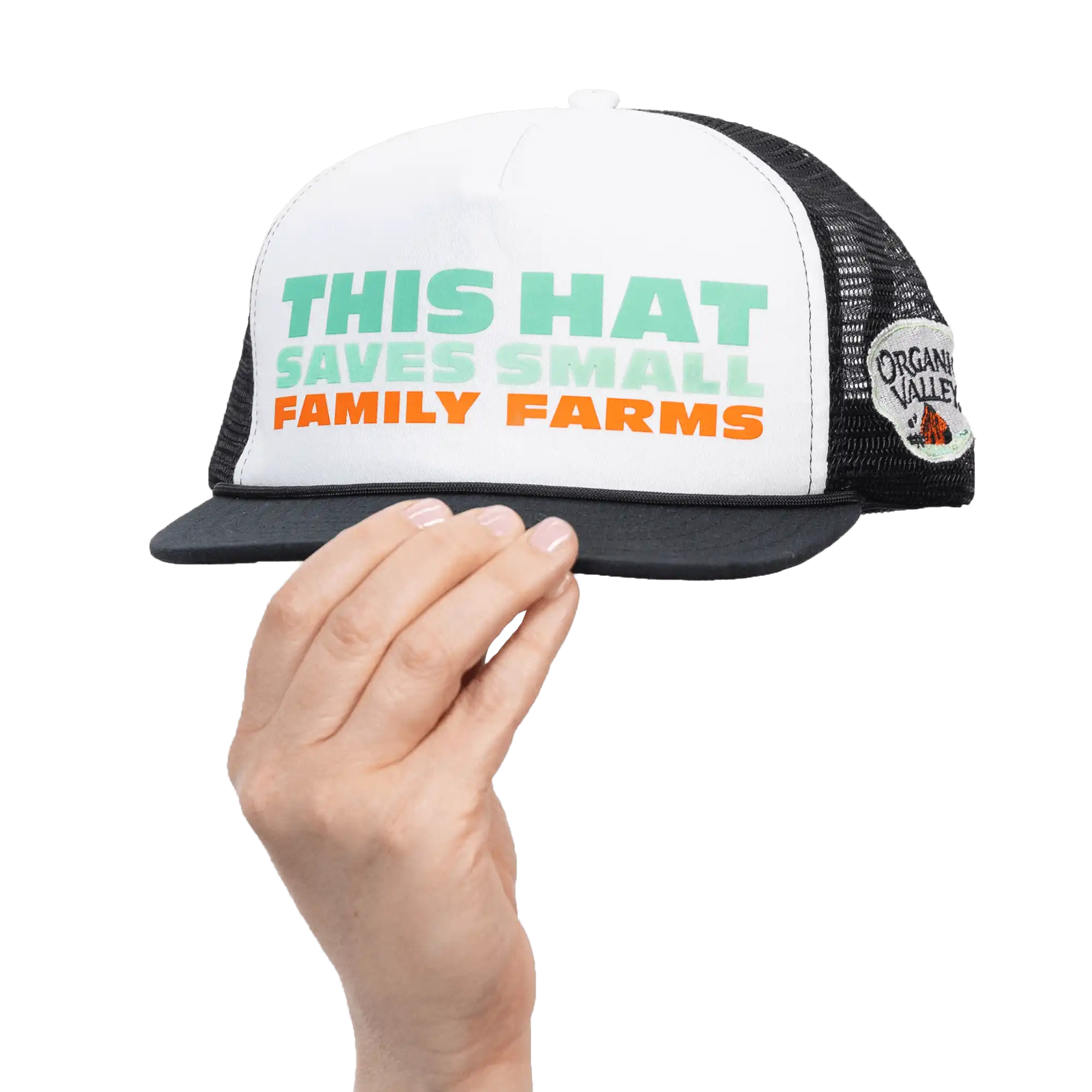 Save Small Family Farms Hat in White color