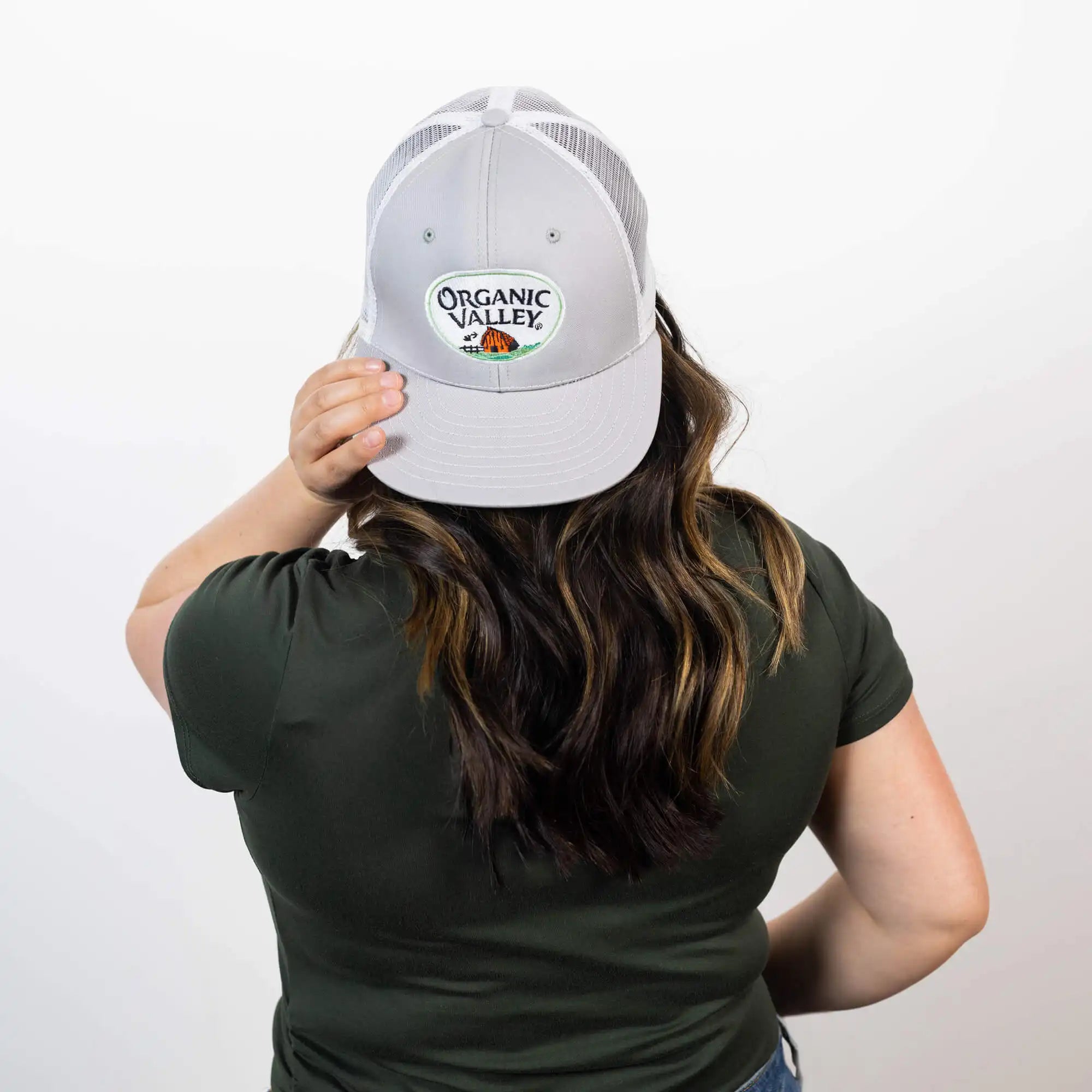 Organic Valley Logo Hat in Light Gray color